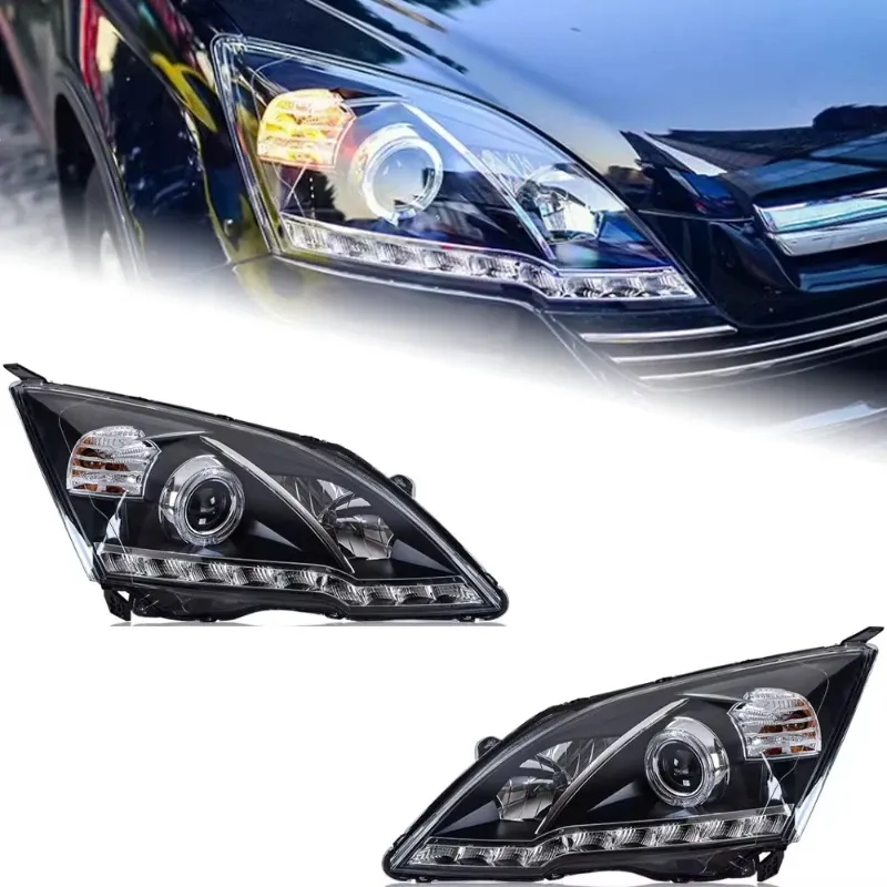 Фары передние LED с ходовыми огнями для Honda CR-V (2007-2011), комплект, комплект, FT Carlight Carlight — фото 1