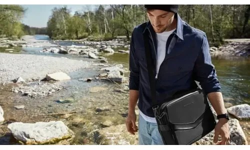 Сумка-рюкзак Porsche 2 in 1 Messenger Bag, Black, оригинал — фото 1
