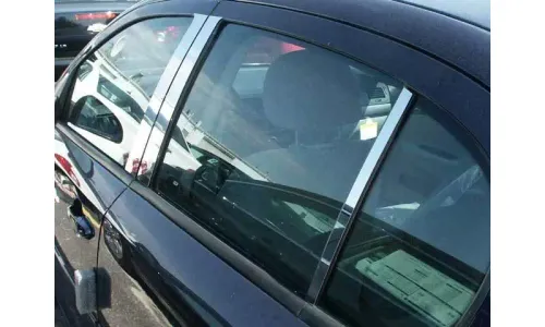 Накладки из нержавеющей стали на стойки дверей 6шт. QAA Window Trim FOR Chevy Cobalt 4DR 2005-2010 — фото 1