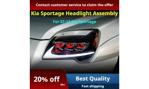 Фары передние LED с ходовыми огнями для Kia Sportage (2007-2012), комплект, комплект, FT Carlight Carlight — фото 2