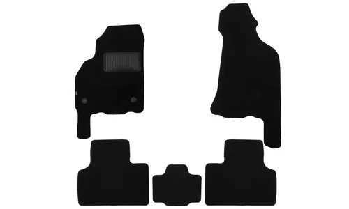 Коврики в салон Klever Premium LADA Priora 2007-2013, 2013-2018, хэтчбек, седан, 5 шт. (текстиль) / Лада Приора — фото 1