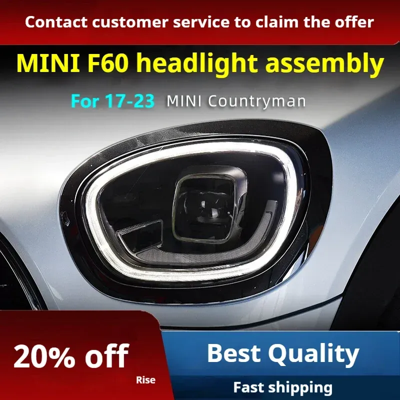 Фары передние LED с ходовыми огнями для Mini Countryman F60 (2017-2023), комплект, комплект, FT Carlight Carlight — фото 2