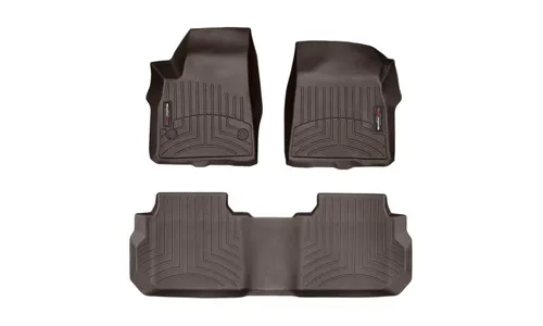 Ковры салона Floorliners, 1-2 ряд Cadillac XT6 2020-2023, какао, Weathertech — фото 1