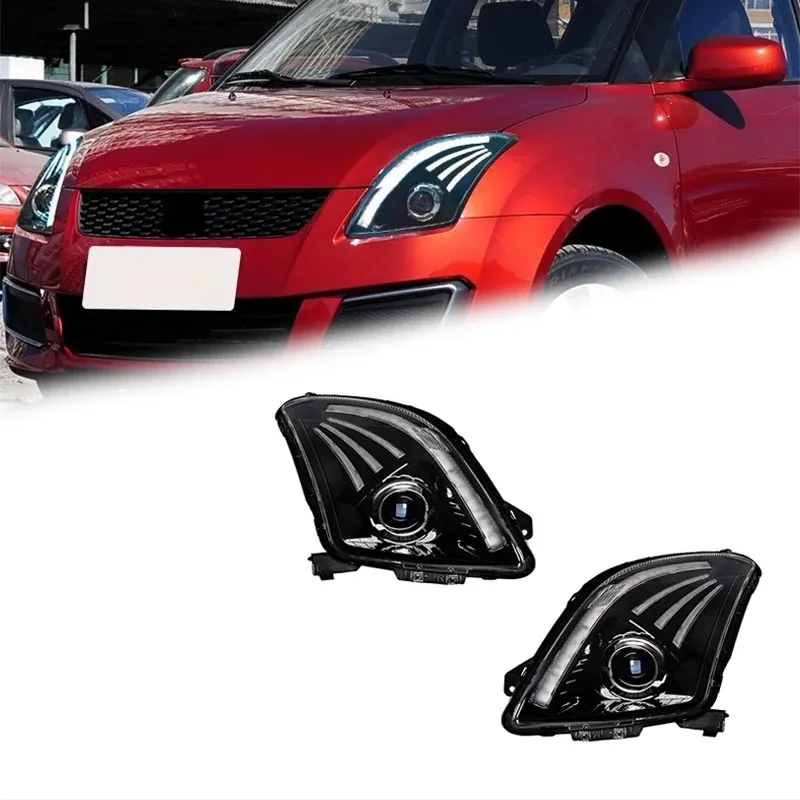 Фары передние LED с ходовыми огнями для Suzuki Swift (2005-2016), комплект, комплект, FT Carlight Carlight — фото 1