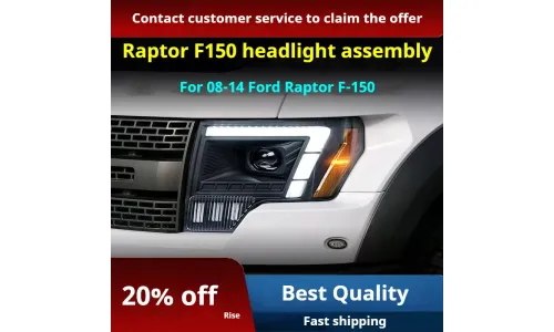 Фары передние LED с ходовыми огнями для Ford Raptor F-150 (2008-2014), комплект, комплект, FT Carlight Carlight — фото 2