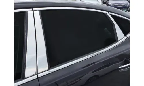 Накладки стоек дверей из нержавеющей стали 6 шт отделка окон QAA для Kia Cadenza 2017-2020 — фото 1