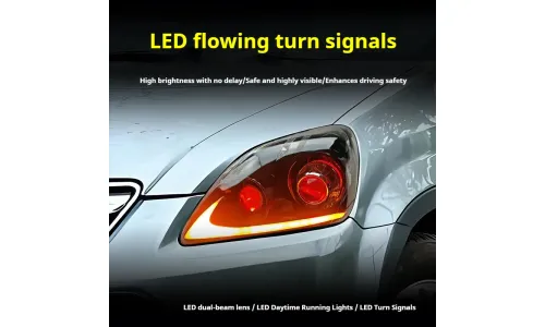Фары передние LED с ходовыми огнями для Honda CR-V (2005-2006), комплект, комплект, FT Carlight Carlight — фото 3