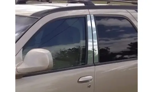 Накладки стоек дверей из нержавеющей стали 4 шт отделка двери QAA для Buick Rendezvous — фото 1