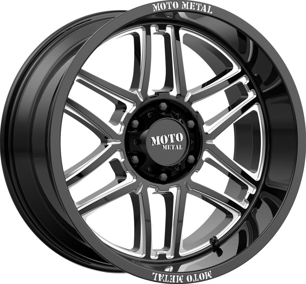 Диск колесный R20x9 MO992 Folsom Глянцевый Черный Moto Metal — фото 1