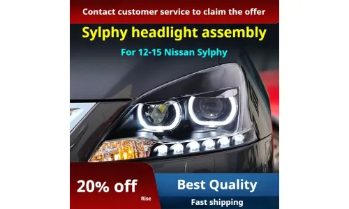 Фары передние LED с ходовыми огнями для Nissan Sylphy/Sentra (2012-2015), комплект, комплект, FT Carlight Carlight — фото 2