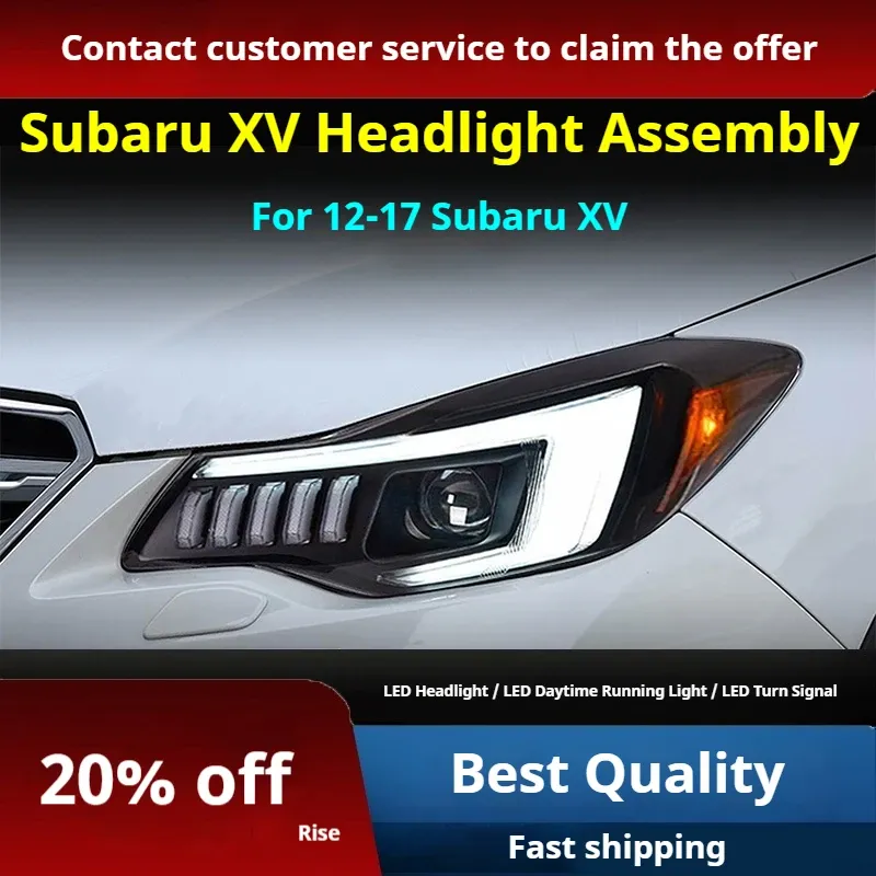 Фары передние LED с ходовыми огнями для Subaru XV (2012-2017), комплект, комплект, FT Carlight Carlight — фото 2