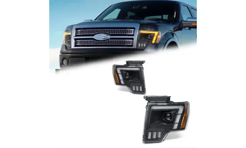 Фары передние LED с ходовыми огнями для Ford Raptor F-150 (2008-2014), комплект, комплект, FT Carlight Carlight — фото 1
