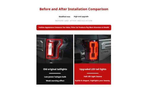 Задние LED-фонари динамический поворотник для Ford Raptor F-150 (2015-2021), комплект, комплект, FT Carlight Carlight — фото 7