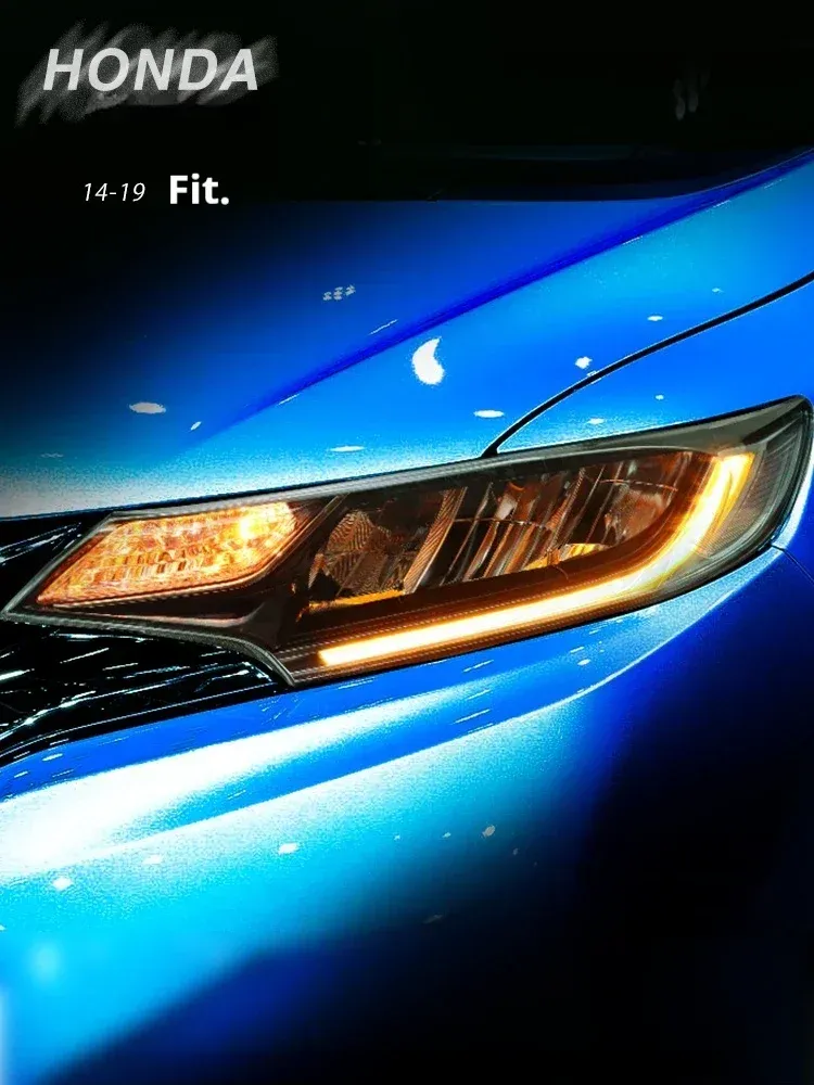 Фары передние LED с ходовыми огнями для Honda Fit Jazz GK5 (2014-2019), комплект, комплект, FT Carlight Carlight — фото 7