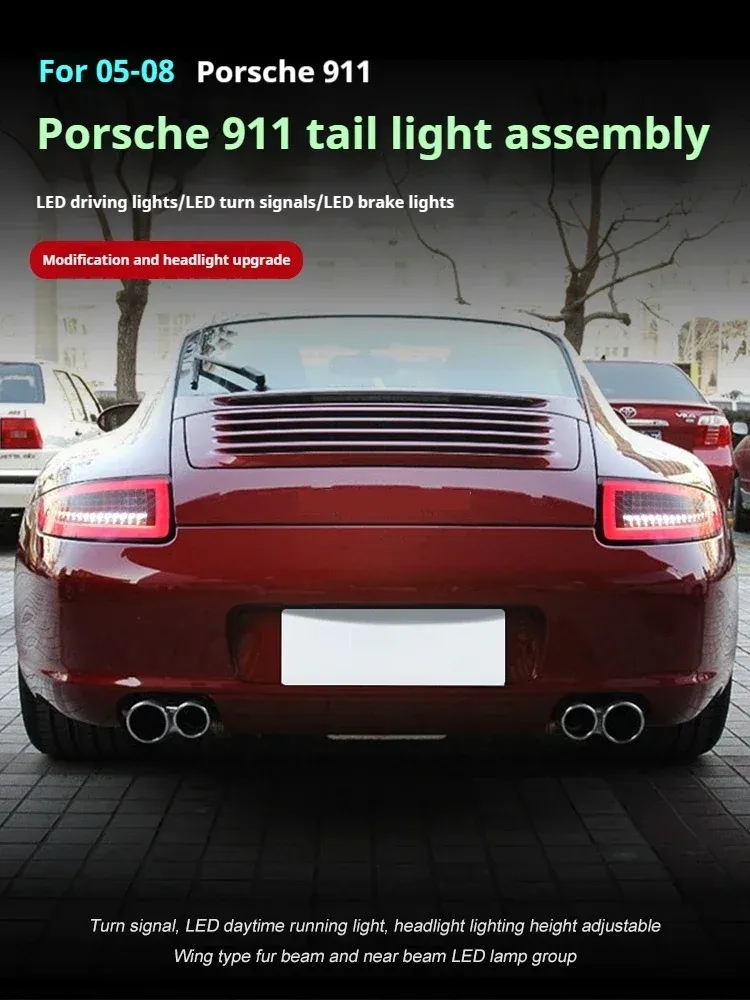 Задние LED-фонари динамический поворотник для Porsche 911 997.1 (2005-2008), комплект, комплект, FT Carlight Carlight — фото 2