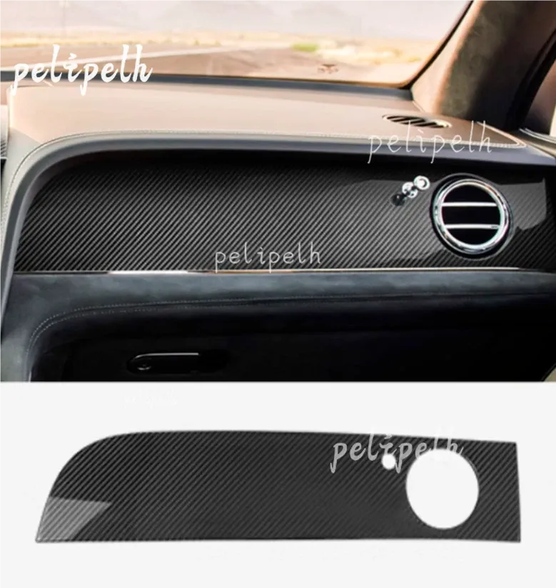 Carbon Fiber For Bentley Bentayga 2017-23 Central Control Dashboard Panel Cover — фото 1