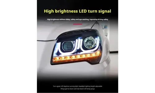 Фары передние LED с ходовыми огнями для Kia Sportage (2006-2012), комплект, комплект, FT Carlight Carlight — фото 4