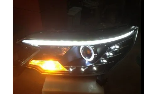 Оптика черная DRL V3 Honda CR-V 2013 — фото 3