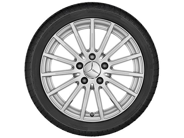 Диск колесный R16 Mercedes C-class W205, «Серебристый ванадий», многоспицевый, ET48, оригинал — фото 1