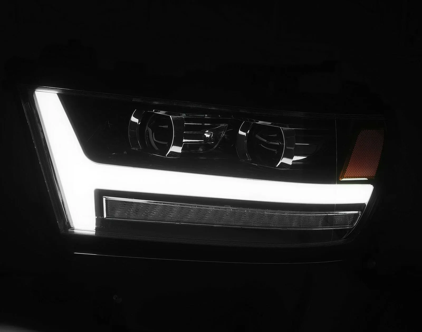 Фары Pro Jet Black для Ram 1500 Tradesman & Big Horn 2019–2024, AlphaRex — фото 7
