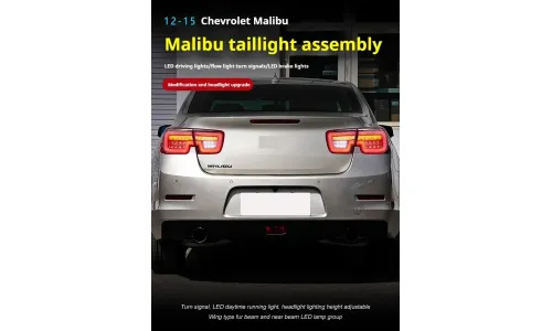 Задние LED-фонари динамический поворотник для Chevrolet Malibu (2012-2015), комплект, комплект, FT Carlight Carlight — фото 5