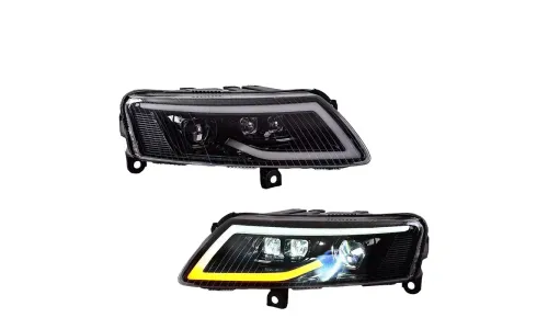 Фары Full LED проектор ДХО для Audi A6 C6 (2005-2011), комплект, комплект, FT Carlight Carlight — фото 5