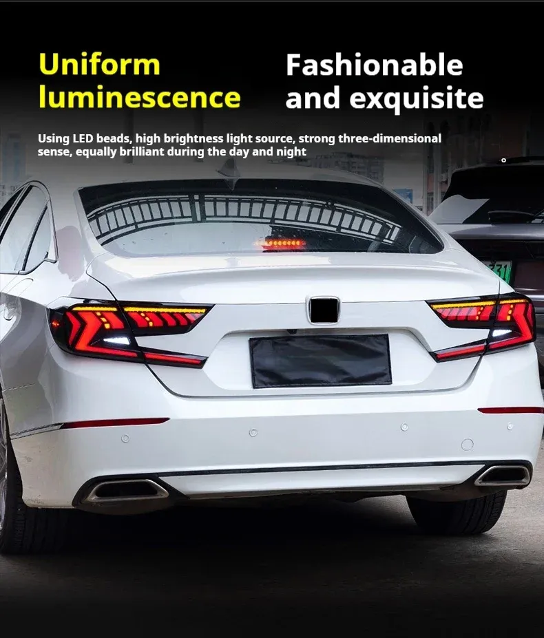 Задние LED-фонари динамический поворотник для Honda Accord 10 (2018-2022), комплект, комплект, FT Carlight Carlight — фото 5