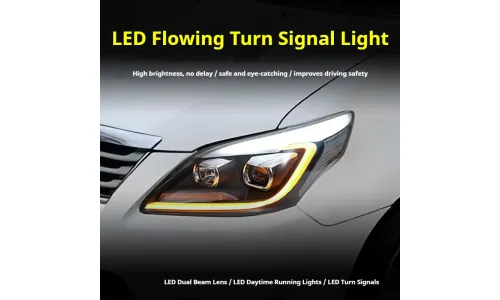 Фары передние LED с ходовыми огнями для Toyota Innova (2012-2015), комплект, комплект, FT Carlight Carlight — фото 3