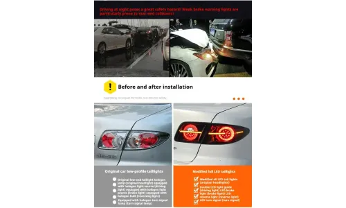 Задние LED-фонари динамический поворотник для Mazda 6 (2003-2015), комплект, комплект, FT Carlight Carlight — фото 7