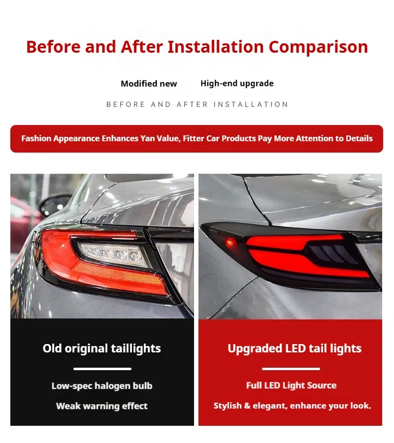 Задние LED-фонари динамический поворотник для Toyota GR86 / Subaru BRZ (2021-2025), комплект, FT Carlight — фото 7
