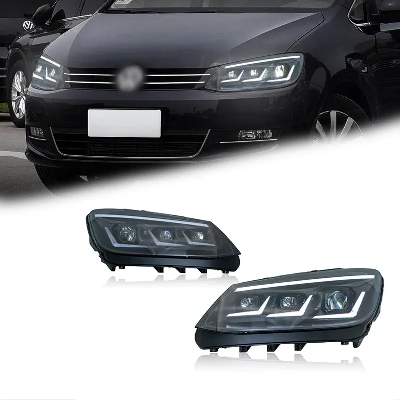 Фары передние LED с ходовыми огнями для VW Sharan (2012-2019), комплект, комплект, FT Carlight Carlight — фото 1