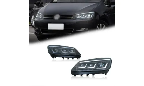 Фары передние LED с ходовыми огнями для VW Sharan (2012-2019), комплект, комплект, FT Carlight Carlight — фото 1