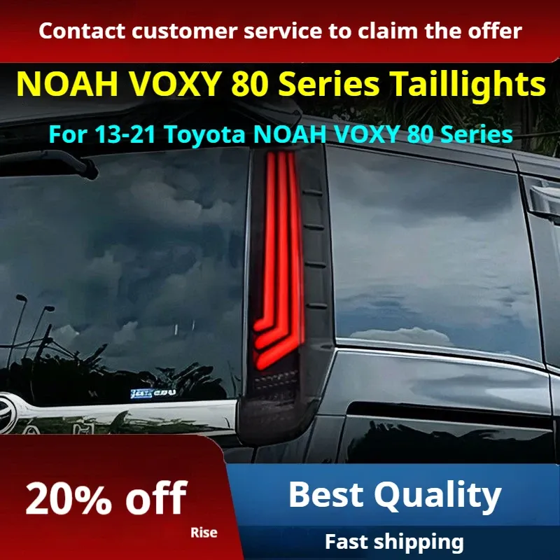 Задние LED-фонари динамический поворотник для Toyota Noah Voxy 80 (2013-2021), комплект, комплект, FT Carlight Carlight — фото 6