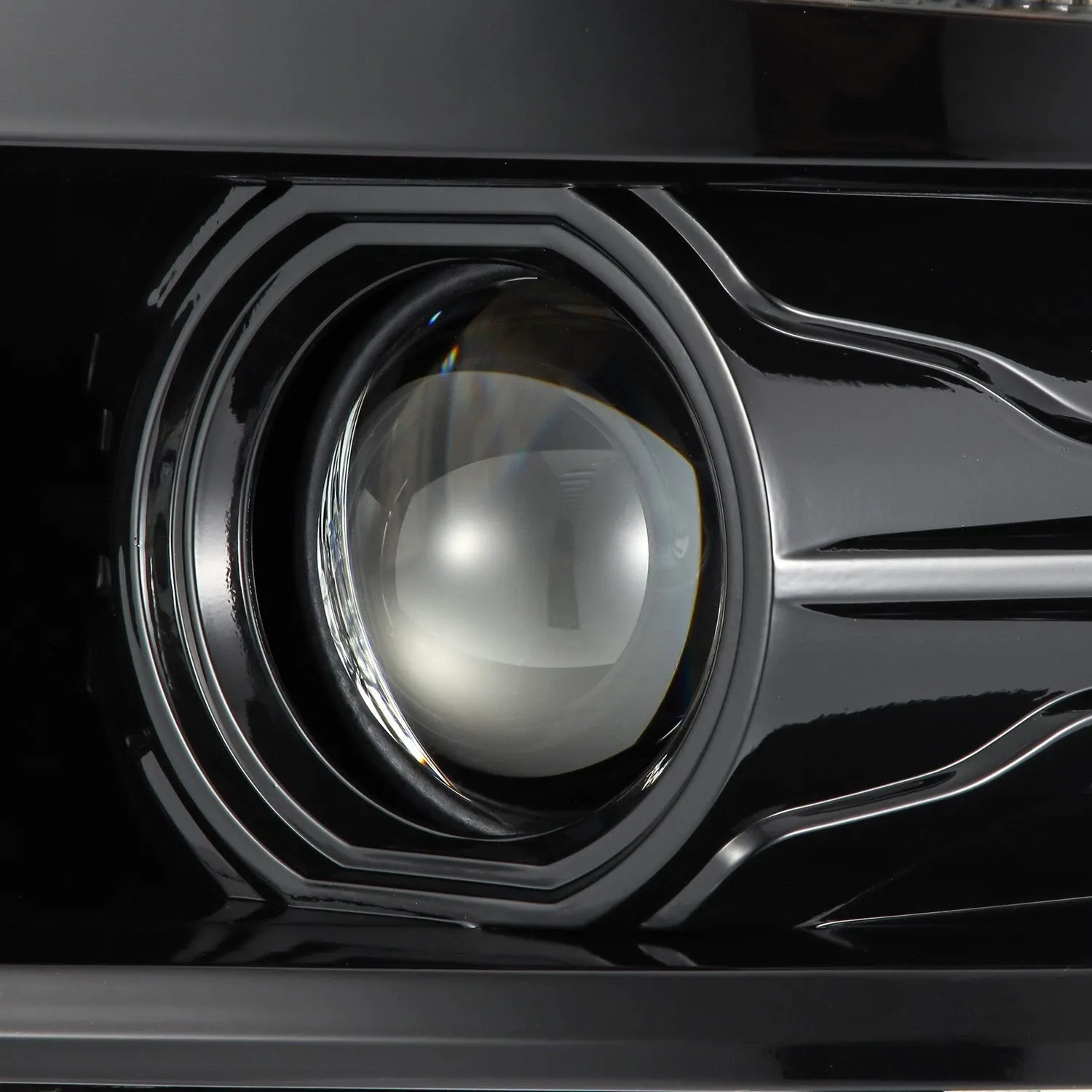 Фары проекторные Pro Alpha-Black для Chevy Silverado 1500 2014–2015, AlphaRex — фото 4