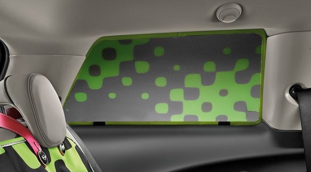 Шторки солнцезащитные задние боковые Mini F56, VIVID-GREEN, оригинал — фото 2