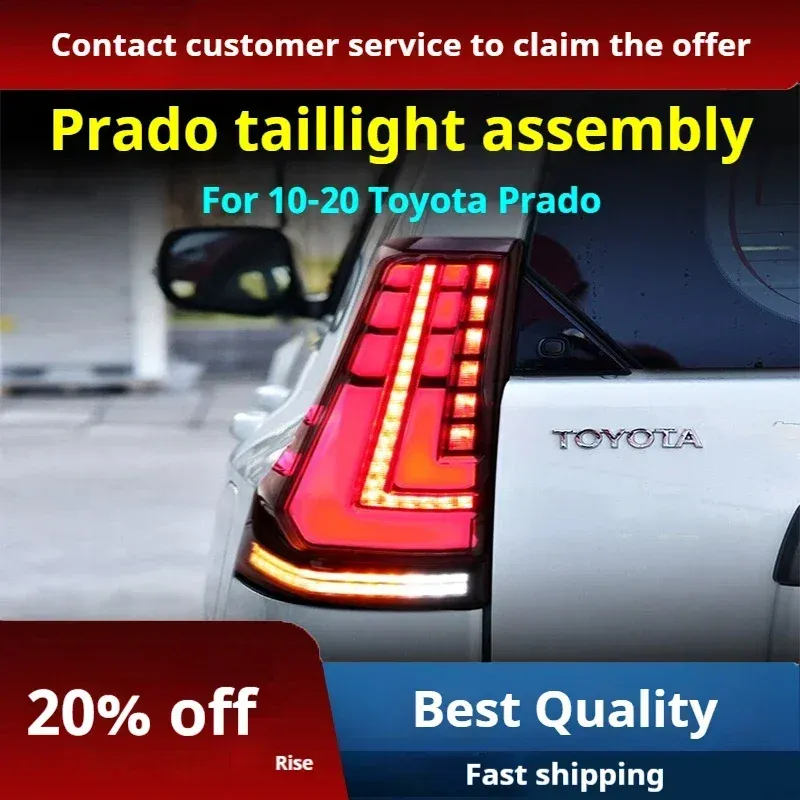 Задние LED-фонари динамический поворотник для Toyota Prado / Lexus GX460 (2010-2021), комплект, комплект, FT Carlight Carlight — фото 3