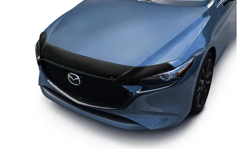 Дефлектор капота AVS для 2019-2023 Mazda 3 Hatchback, накладка Aeroskin, дымчатый — фото 1