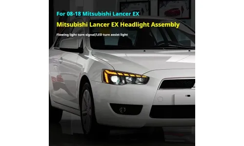 Фары передние LED с ходовыми огнями для Mitsubishi Lancer EX (2008-2018), комплект, комплект, FT Carlight Carlight — фото 4