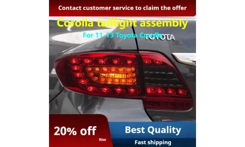 Задние LED-фонари динамический поворотник для Toyota Corolla (2011-2013), комплект, комплект, FT Carlight Carlight — фото 2