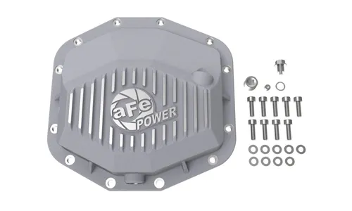 Крышка заднего дифференциала Pro Series Dana M250 для RAM 1500 TRX / RHO, неокрашенная крышка, AFE Power — фото 1