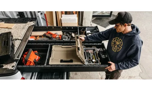 Система выдвижных ящиков для кузова 5′7″ Dodge RAM 1500 DT, RHO и TRX, Decked — фото 5