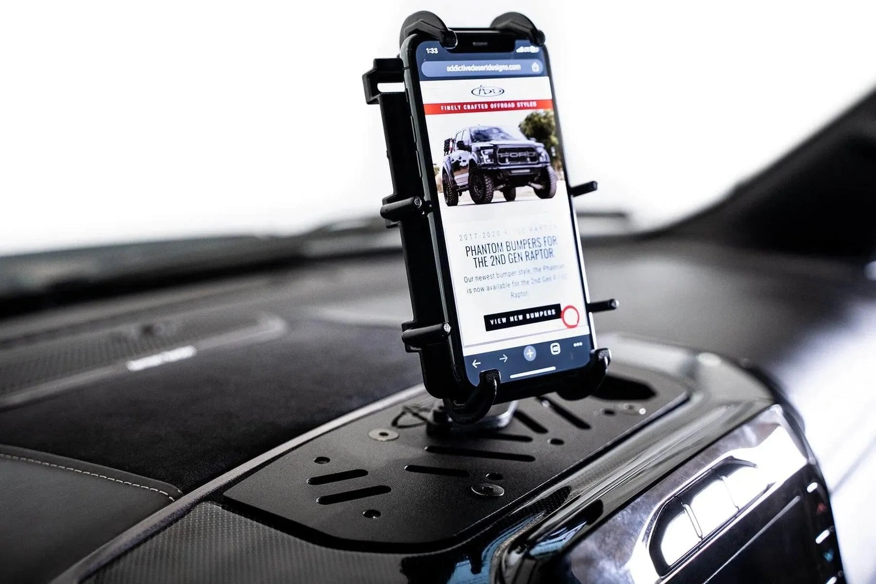 Платформа крепления устройств на панели приборов для Dodge RAM 1500 DT, RHO и TRX, Addictive Desert Designs — фото 3