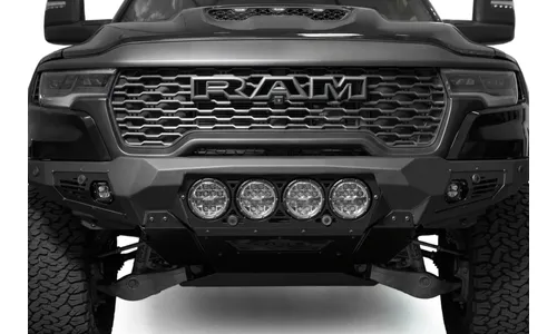 Передний силовой бампер Bomber для Dodge RAM 1500 RHO, под четыре фары RIGID 360, Addictive Desert Designs — фото 4