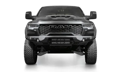 Передний силовой бампер Bomber для Dodge RAM 1500 RHO, под две световые балки 508 мм (20 дюймов), Addictive Desert Designs — фото 1