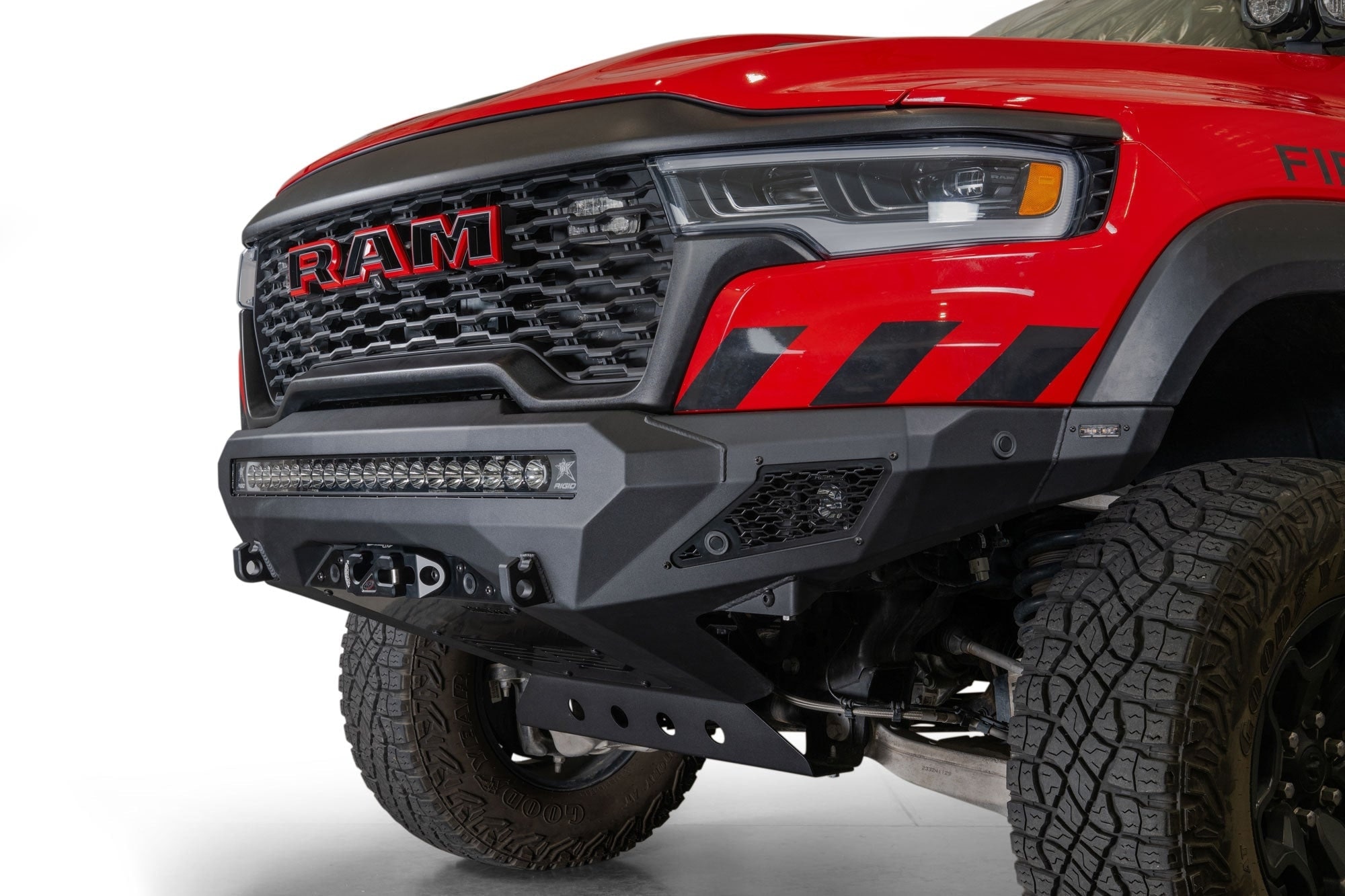 Скрытая площадка лебёдки для бампера Stealth Fighter, Dodge RAM 1500 RHO, Addictive Desert Designs — фото 4