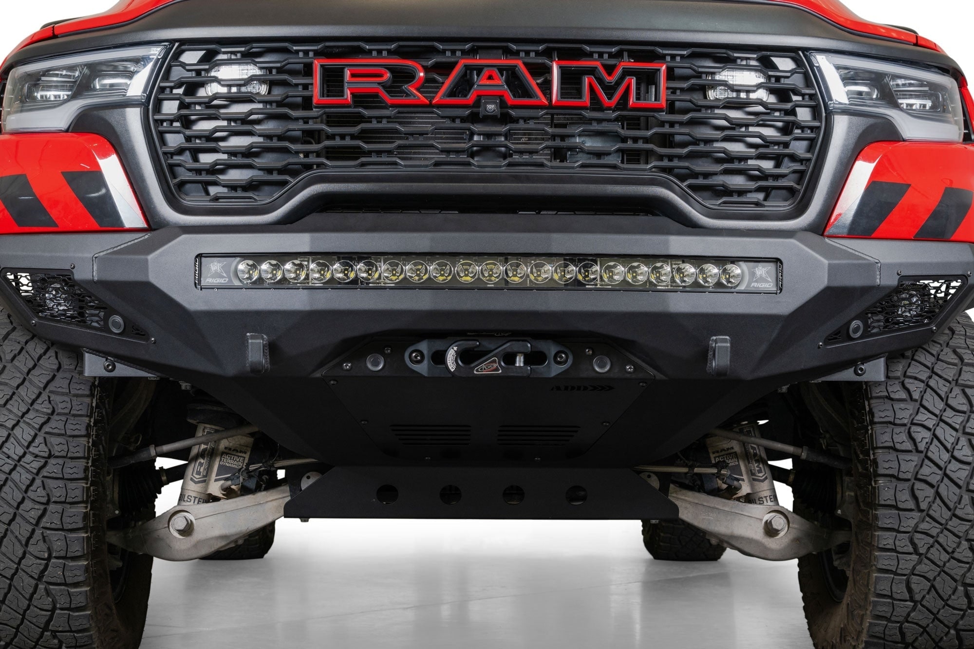 Скрытая площадка лебёдки для бампера Stealth Fighter, Dodge RAM 1500 RHO, Addictive Desert Designs — фото 7