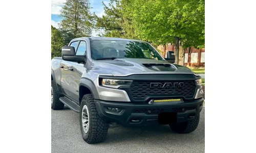 Светодиодная балка скрытой установки в бампер Dodge RAM 1500 TRX / RHO / Rebel, жёлтый свет, Oraclelights — фото 2