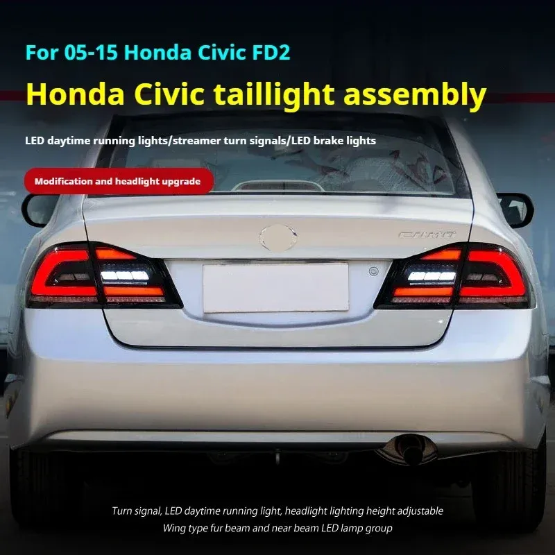 Задние LED-фонари динамический поворотник для Honda Civic FD (2005-2015), комплект, комплект, FT Carlight Carlight — фото 2