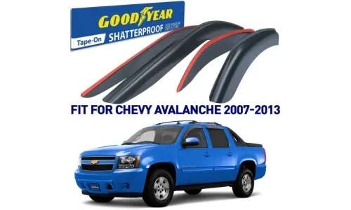 Дефлекторы боковых окон 2007-2013 Chevrolet (Chevy) Avalanche, накладные, GoodYear — фото 1