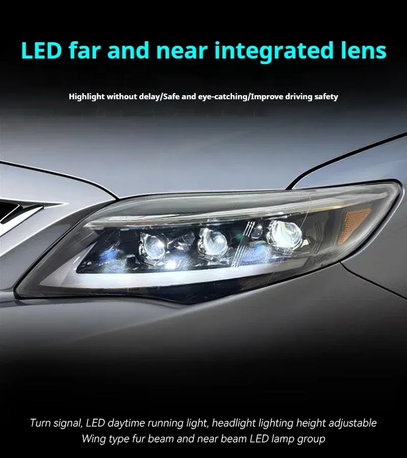 Фары передние LED с ходовыми огнями для Toyota Corolla (2011-2013), комплект, комплект, FT Carlight Carlight — фото 6